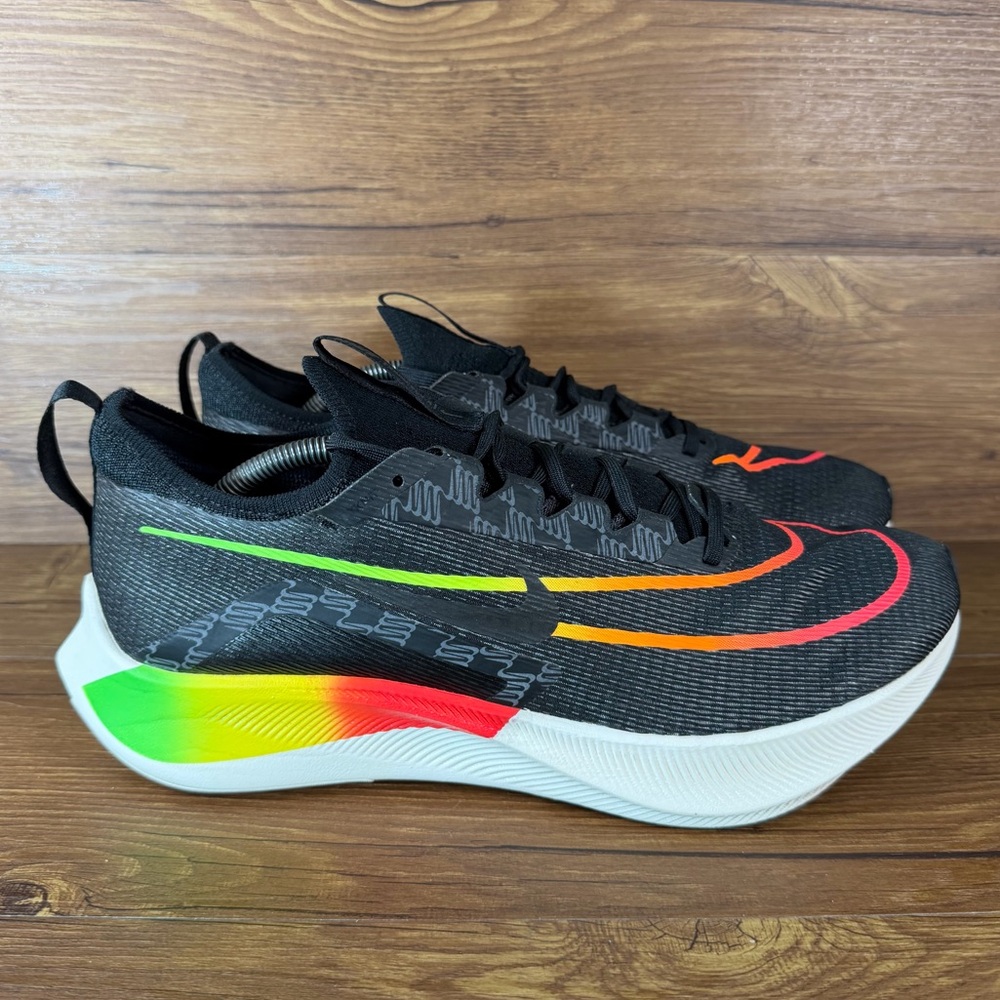 New‎ Nike Zoom Fly 4 Men's SIZE 12 Running Shoes Black Volt Green DQ4993-010